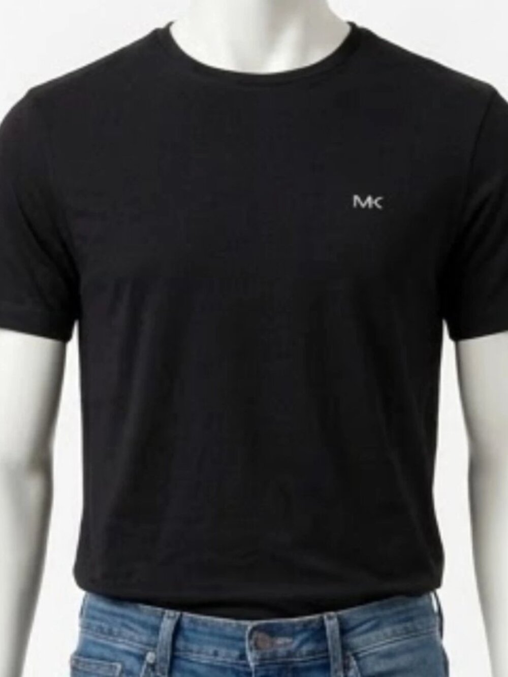 Michael Kors Men's T-Shirt XXL Black Short Sleeve Crew Neck Cotton Tee